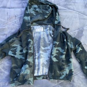 Camo jacket with hood